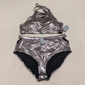 Forever21+ metallic bikini